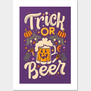 Trick or beer Posters and Art